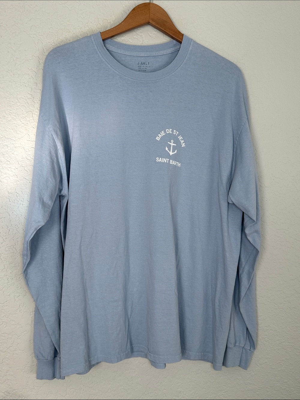 John Galt Brandy Melville Saint Barth Long Sleeve Tee Coastal Anchor Oversized